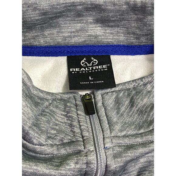 Realtree Fishing Pro Series Quarter Zip Large Lightweight Pullover Jacket - Picture 7 of 10